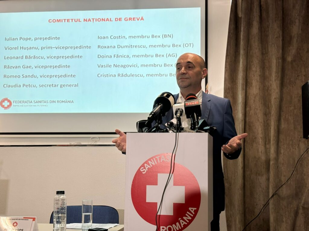 SANITAS intră în grevă generală din 28 iulie. 480 de unități medicale participă la proteste