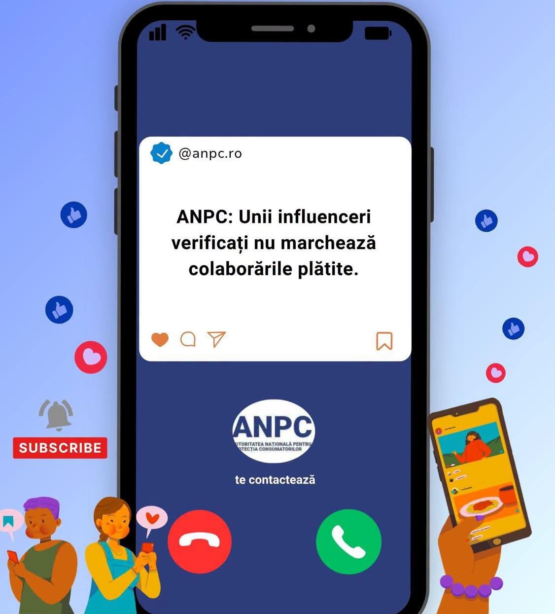 ANPC verifică influencerii români: Lipsă de transparență și AI nedeclarat