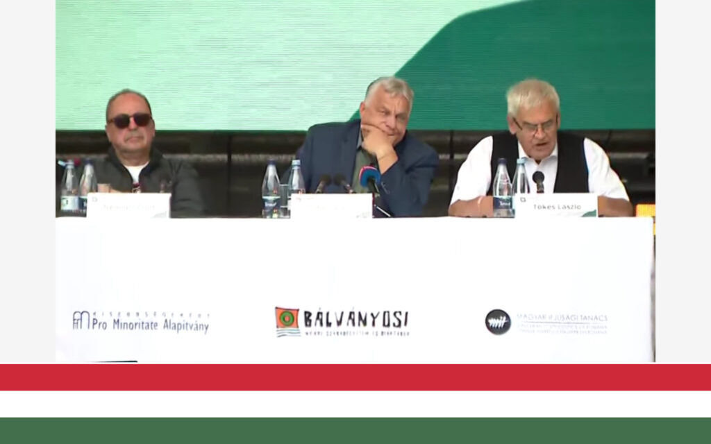 Tőkés, lângă Viktor Orbán în România: "V-ați angajat în repararea Trianonului și reunificarea națiunii peste granițe"