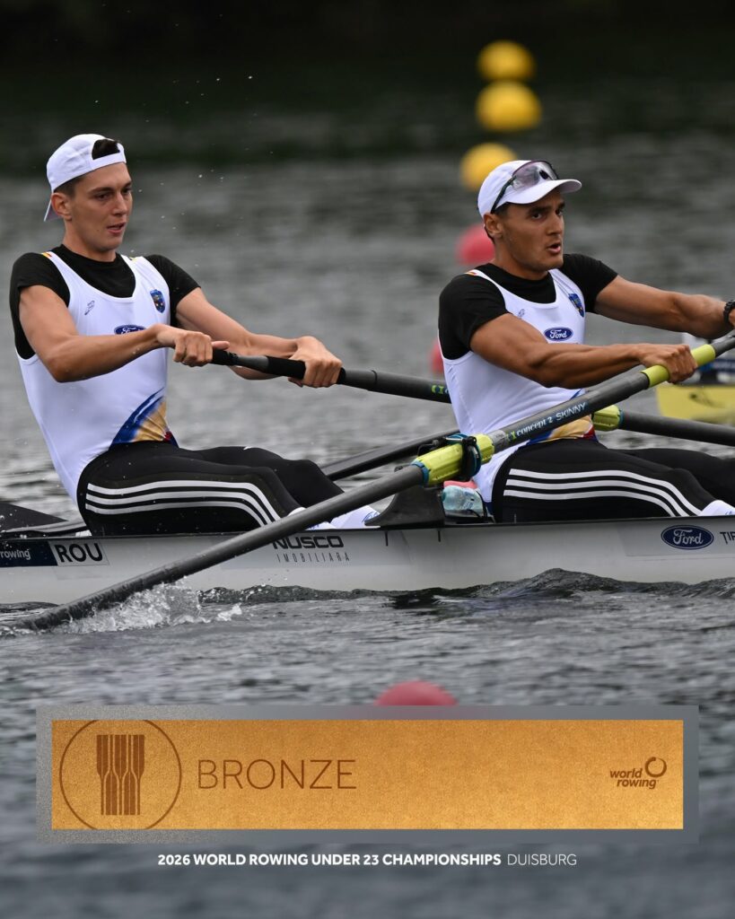 Medalie de bronz pentru România la Campionatele Mondiale U23 de canotaj