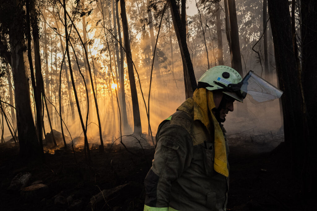 12 persoane au murit într-un incendiu de pădure în Spania