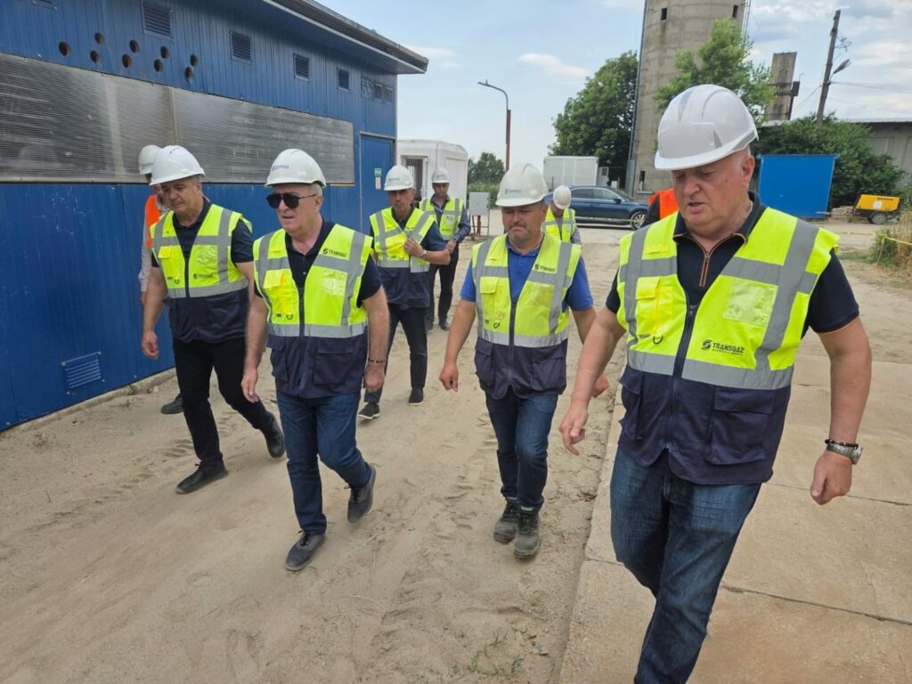 Transgaz verifică stadiul lucrărilor la conducta Ghercești–Jitaru și la SRM Craiova 1