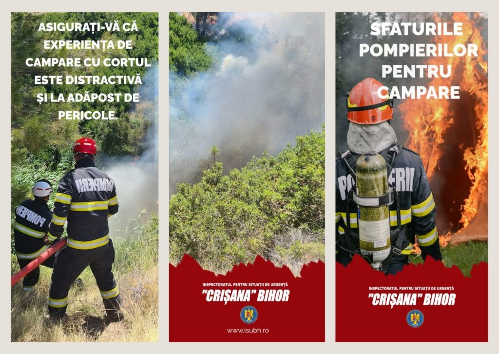 Pompierii recomandări pentru camping în siguranță / Evitați camparea în văi și sub copaci înalți, urmăriți avertizările meteo