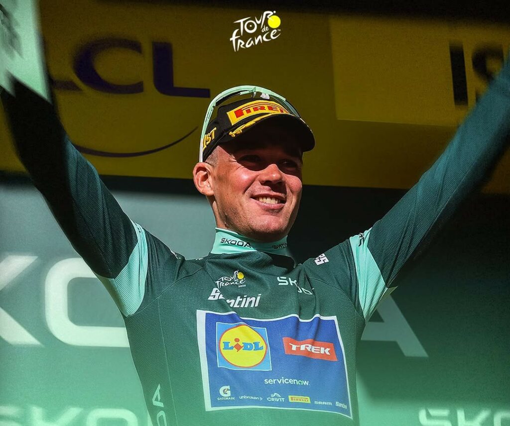 Mads Pedersen și-a asigurat tricoul verde în Turul Franței înaintea etapei finale de la Paris