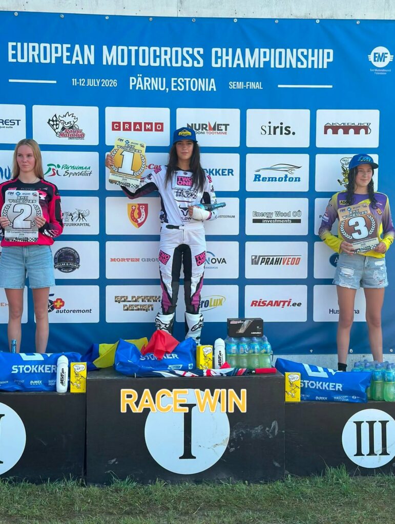 România are prima campioană europeană la motocross feminin. Theodora Gumeniuc a cucerit aurul