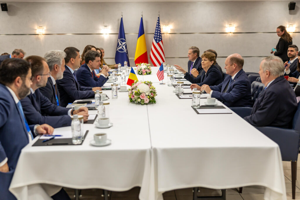Nicușor Dan, întâlnire cu o delegație bipartizană a Congresului SUA, în marja Summitului NATO. Ce a discutat