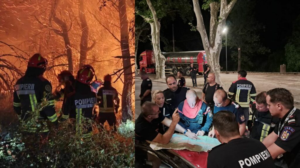 Pompierii români din Franța au fost transferați în regiunea Provence-Alpes-Côte d’Azur. Mesajul transmis de Macron în română
