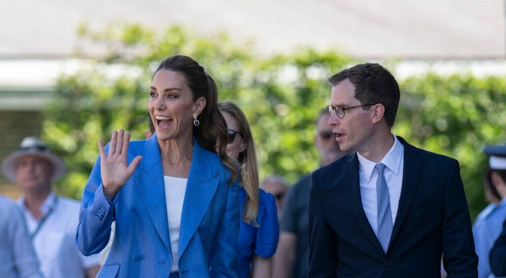 Apariție-surpriză a Prințesei Kate la Wimbledon. Publicul a primit-o cu ovații