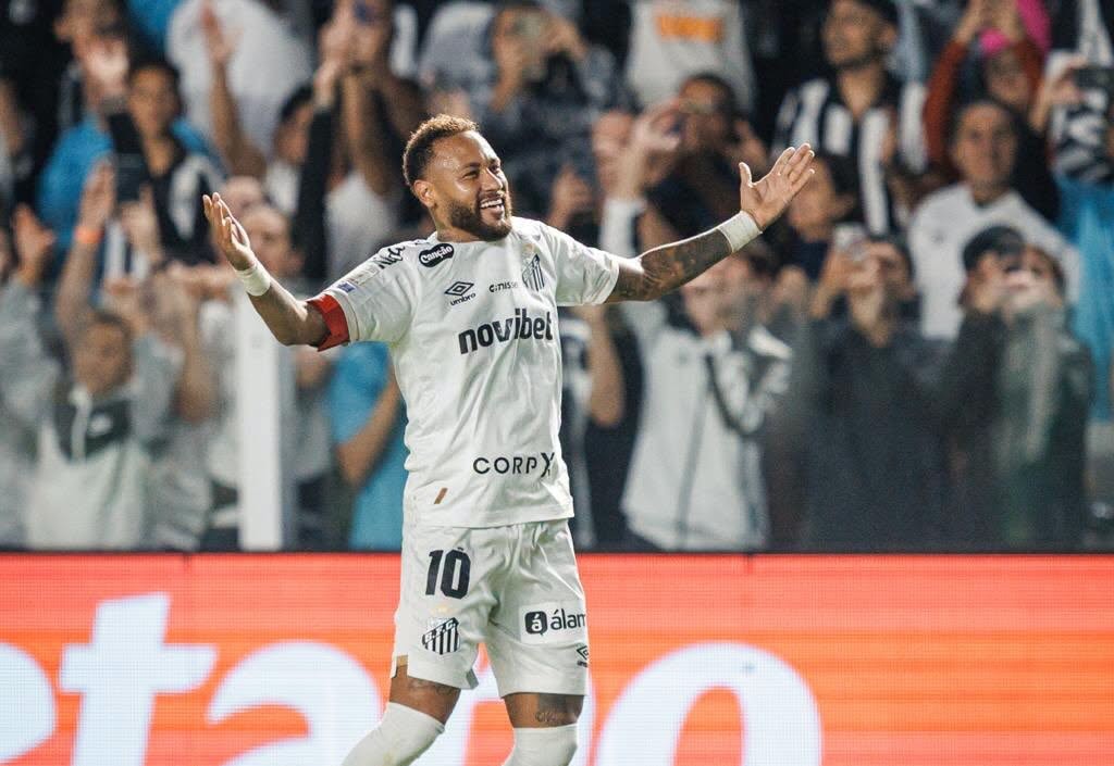 Neymar revine cu o dublă la primul meci după Cupa Mondială, dar Santos remizează. Aluzie la poker