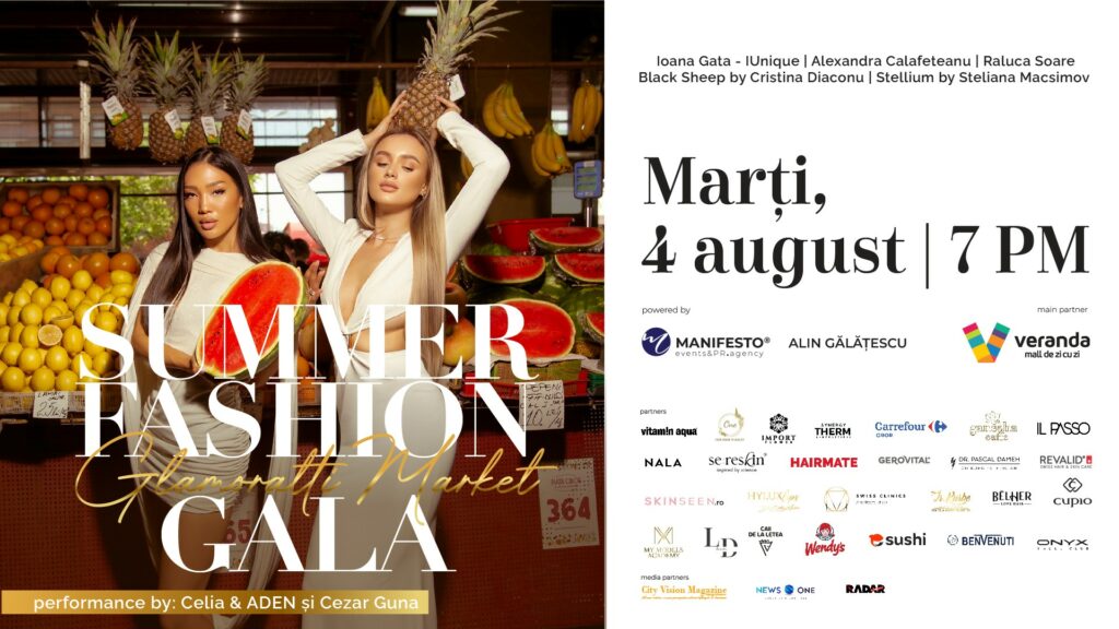 Summer Fashion Gala 2026. Evenimentul etalon al scenei modei autohtone revine pe 4 august la Veranda Mall