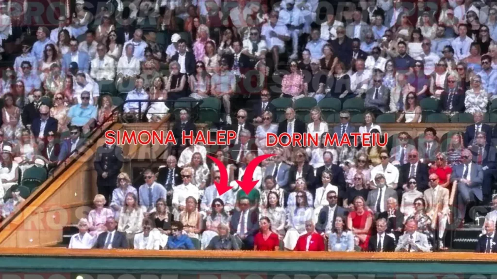 Simona Halep și Dorin Mateiu, împreună la finala Wimbledon