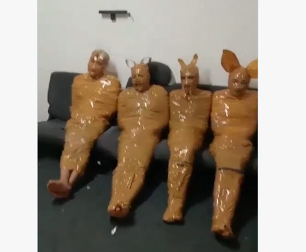 Hoți transformați în Teletubbies. Lecția pe care nu o vor uita prea curând