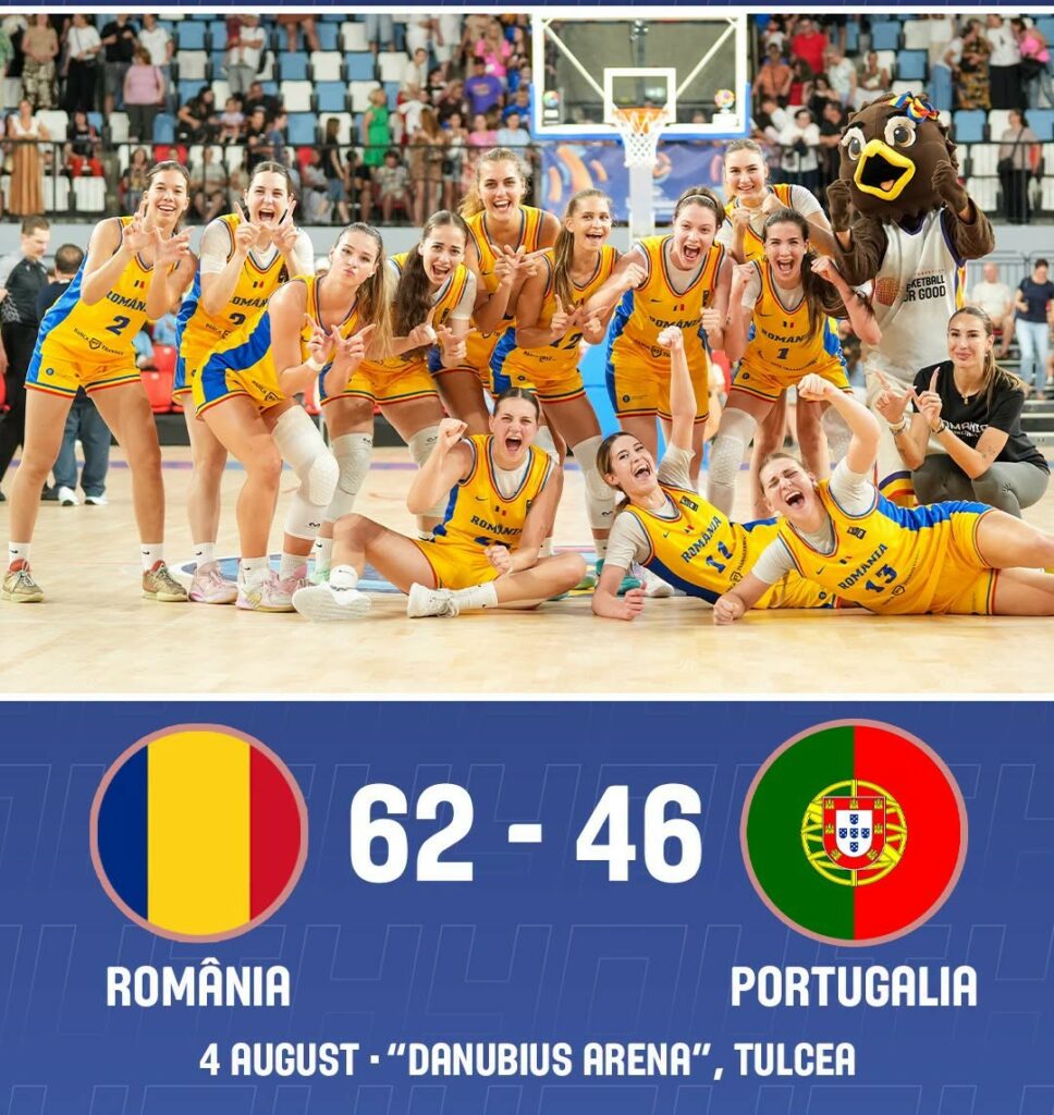 România s-a calificat în sferturile de finală ale Europenelor U18 de baschet feminin