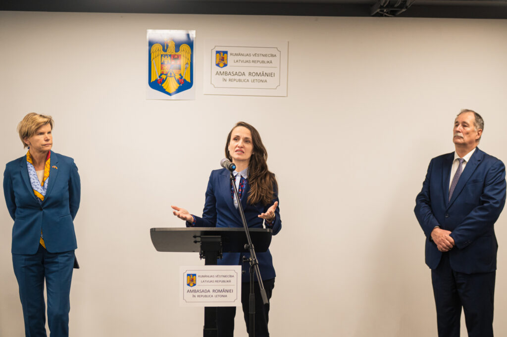 Noul sediu al Ambasadei României la Riga a fost inaugurat. Țoiu: „Privim cu încredere către viitorul relației România-Letonia”
