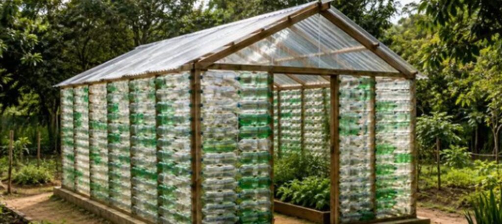 2.000 de sticle de plastic au fost transformate într-o seră. Proiectul neobișnuit al unei școli