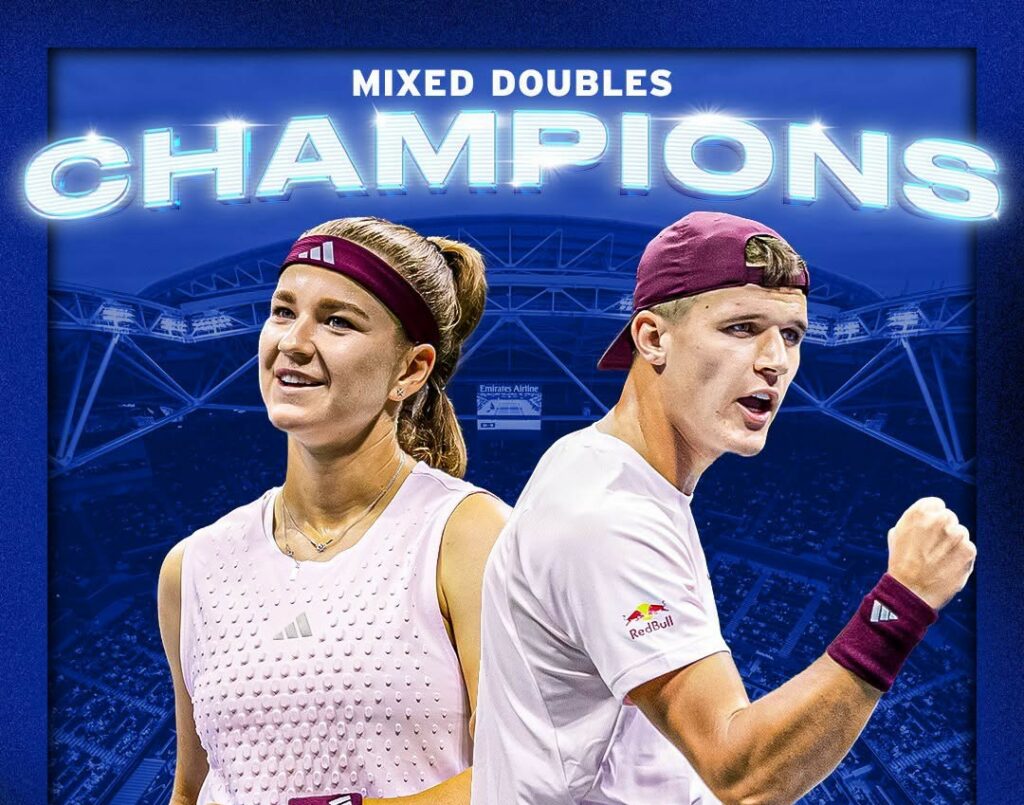 Muchova și Mensik, campioni la US Open în proba de dublu mixt, după un turneu cu perechi de gală