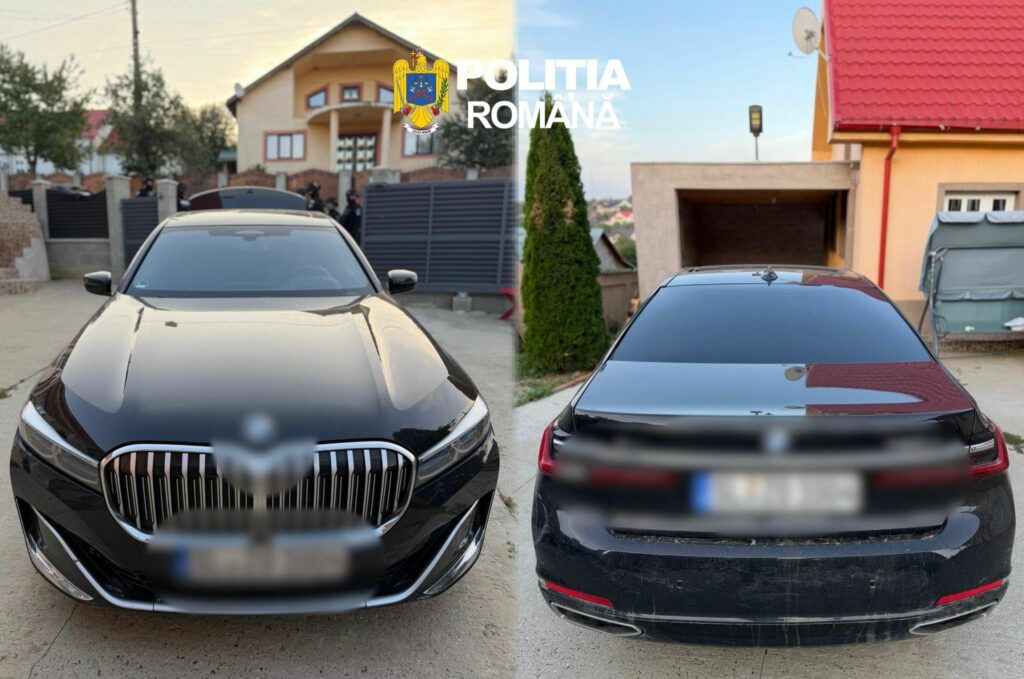 Bolid declarat furat în Germania, găsit de polițiști în Bacău