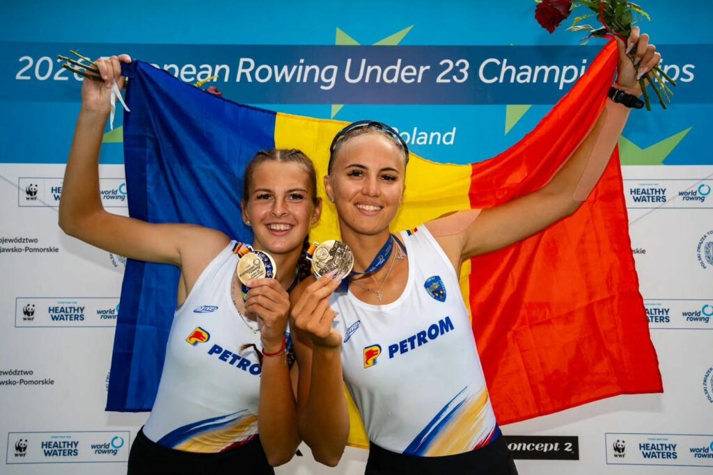 Canotorii români fac spectacol în Polonia. Trei medalii de aur și una de argint la Europenele U23