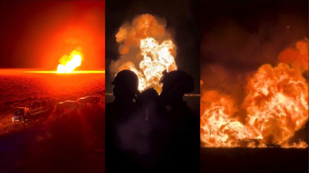 Incendiu pe o conductă de gaze din Siria, după o explozie. Autoritățile suspectează un sabotaj