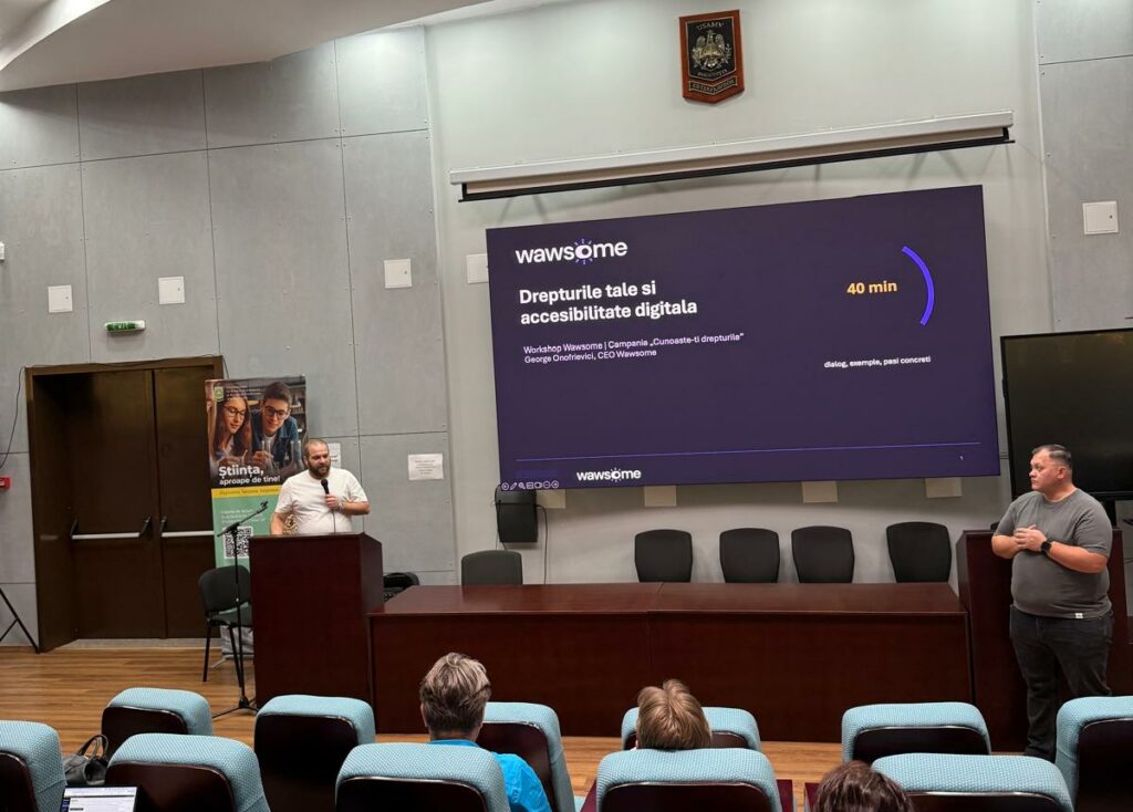 Wawsome la B-Inclusive: accesibilitatea digitală, o condiție pentru o societate cu adevărat incluzivă