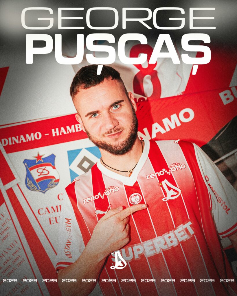 George Pușcaș și-a prelungit contractul cu Dinamo până în 2029