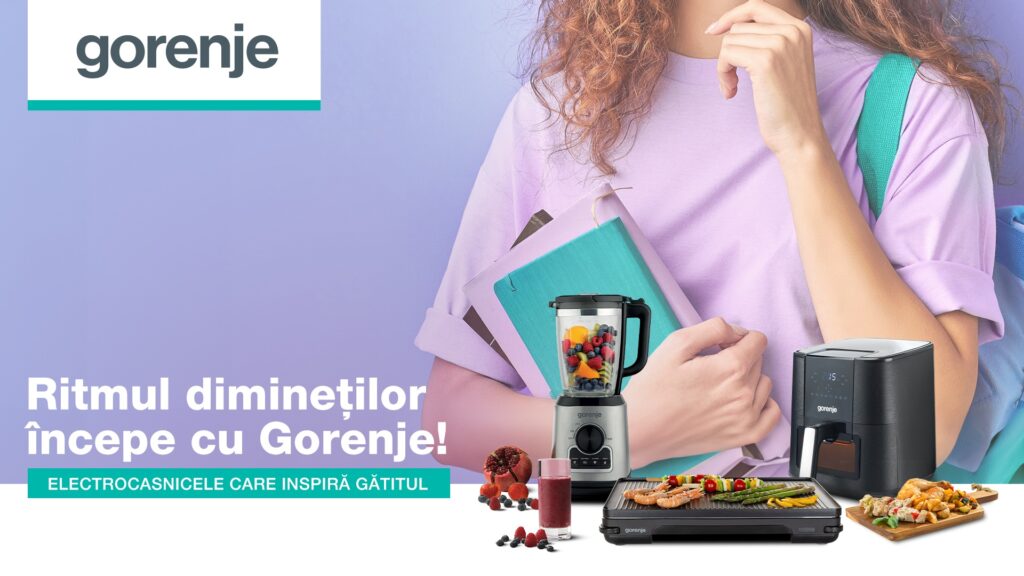 Un nou an școlar, o nouă rutină în care Gorenje face zilele aglomerate ale familiei mai simple