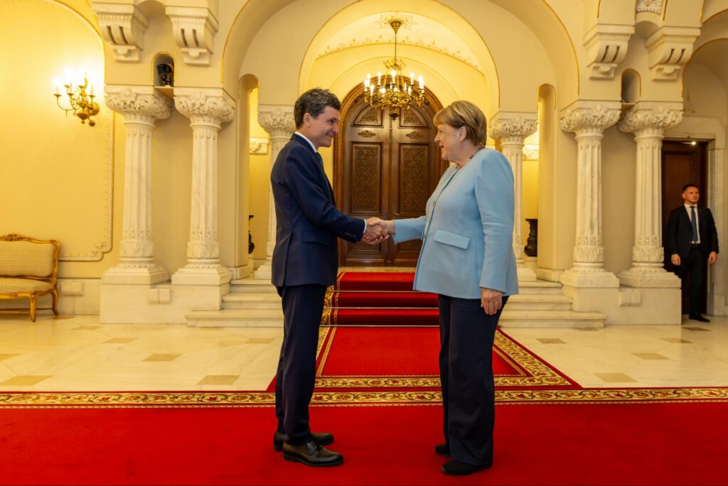 Ce au discutat Nicușor Dan și Angela Merkel la Cotroceni. Mesajul președintelui