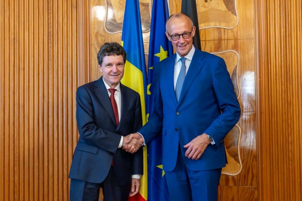 Nicușor Dan s-a întâlnit cu Friedrich Merz la Summitul European pentru Regiunea Arctică
