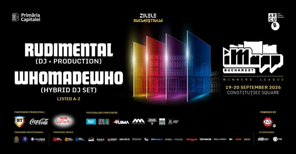 Rudimental și Whomadewho – două nume internaționale ale muzicii electronice aduc energia marilor festivaluri la IMAPP Bucharest Winners League 2026