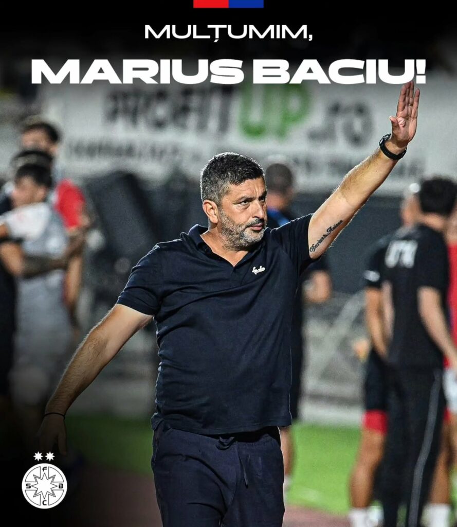 FCSB s-a despărțit de Marius Baciu după patru luni
