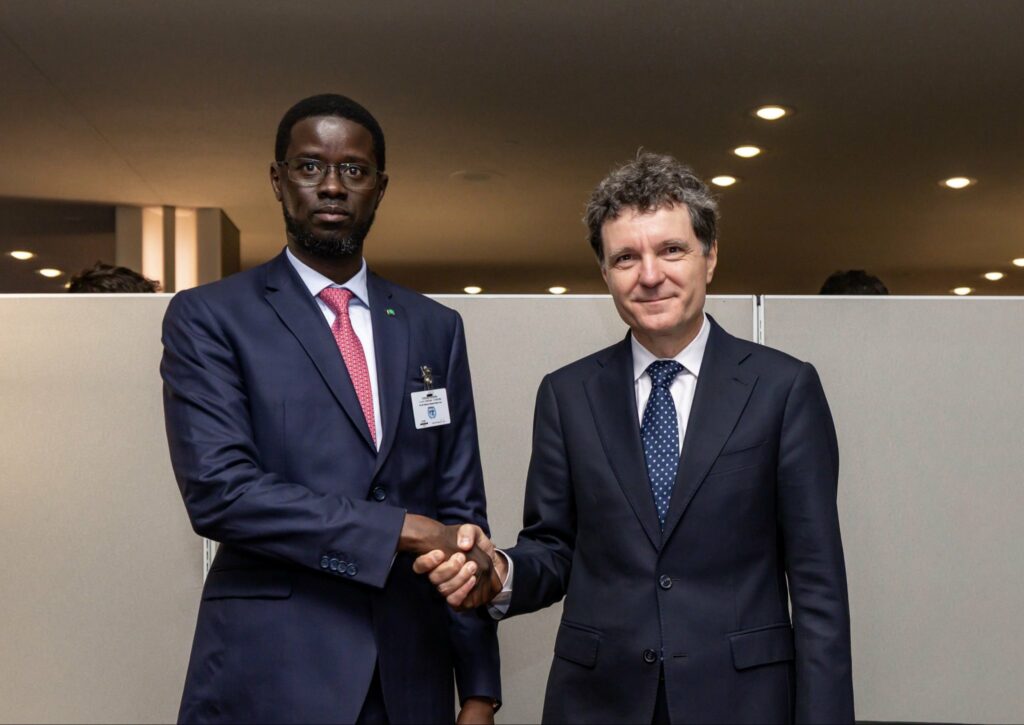 Nicușor Dan, întâlnire cu președintele Senegalului la New York, cu ocazia Adunării Generale a ONU