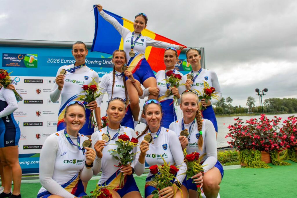 România încheie pe primul loc în clasamentul pe medalii la Campionatele Europene U23 de canotaj