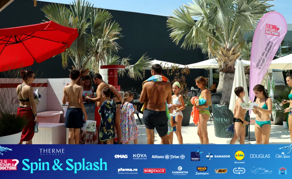 Cum a fost atmosfera la „Spin & Splash by CSID.ro”. Două zile de sport, joacă, sănătate și surprize la THERME București