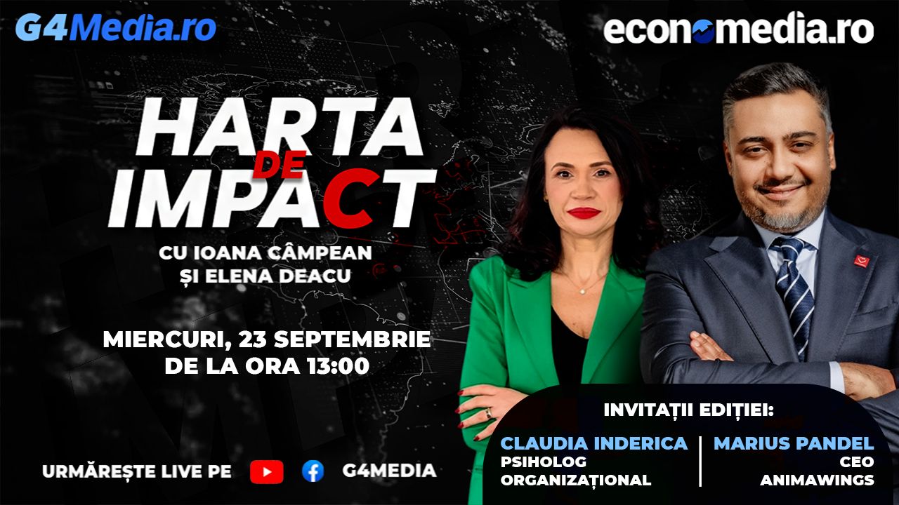 Emisiunea „Harta de impact” are loc pe 23 septembrie, de la ora 13.00