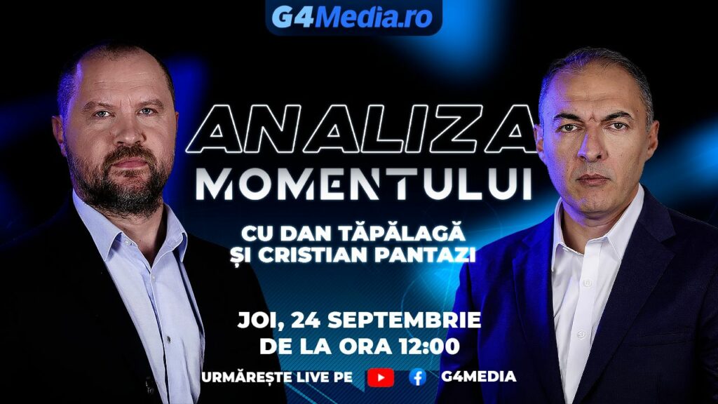 G4Media prezintă Analiza Momentului: Dan Tăpălagă și Cristian Pantazi discută despre votul pentru Siegfried Mureșan și dosarul DIICOT al lui Călin Georgescu