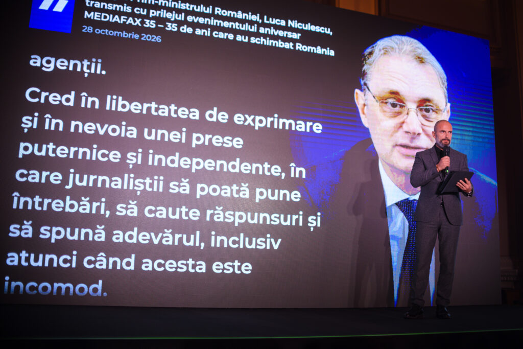 Premierul Luca Niculescu, mesaj la MEDIAFAX 35: Port în suflet agenția