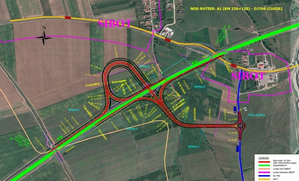 Interes masiv pentru nodul rutier Cugir de pe Autostrada A1: 17 oferte depuse la licitație