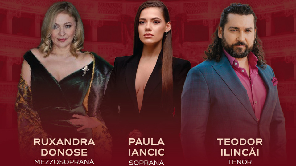 Orchestra Operei Naționale București, pe scena Teatrului San Carlo din Napoli, într-o Gală de Operă
