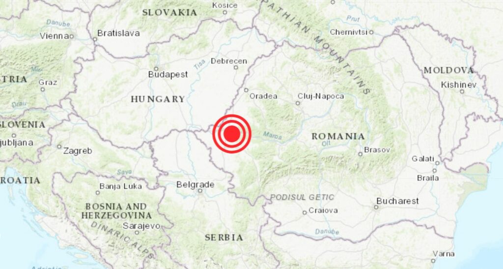 Cutremur în vestul României, miercuri dimineață. Seismul s-a produs la mică adâncime