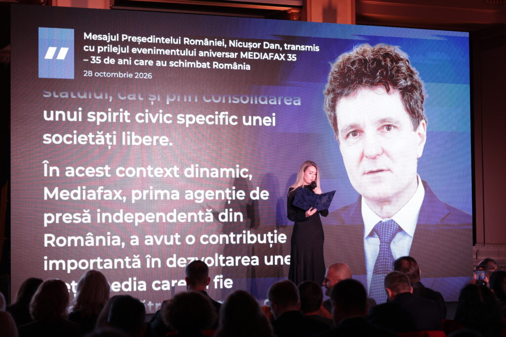 Nicușor Dan, mesaj la Gala MEDIAFAX 35: Un adevărat reper pe piața media din România