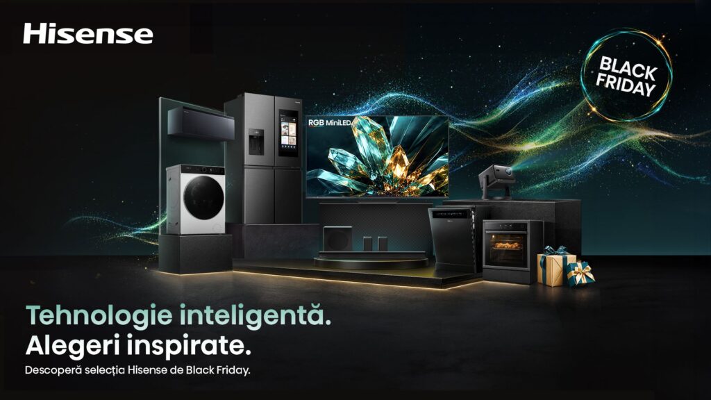 Hisense dă startul Black Friday: oferte pentru întreaga locuință