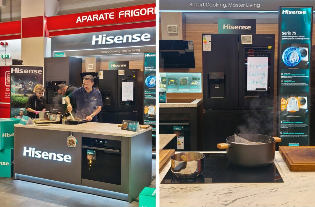 Hisense aduce spectacolul culinar la Altex Pantelimon, alături de Chef Ștefan Popescu