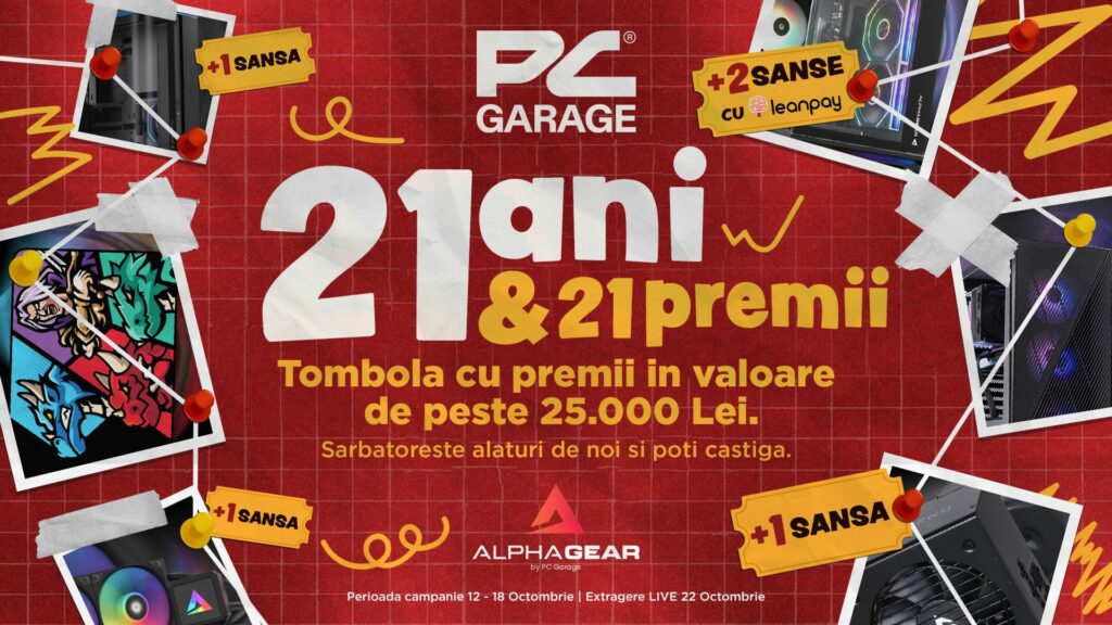 PC Garage împlinește 21 de ani și sărbătorește alături de comunitate cu 21 de premii