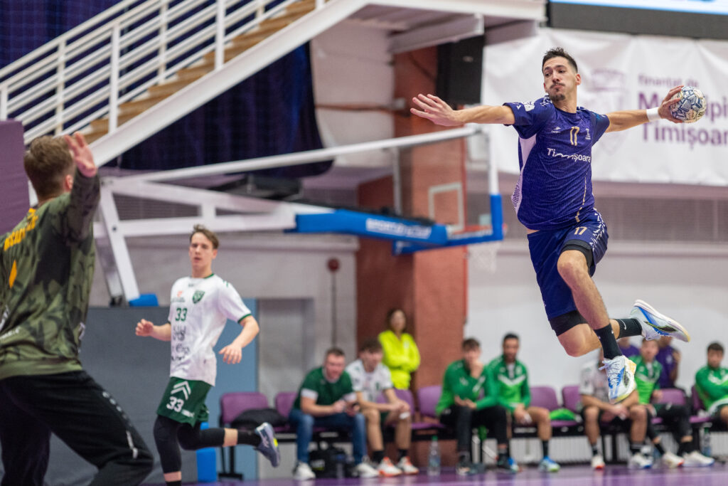 Poli Timișoara și Potaissa Turda își află marți adversarele din turul al treilea al EHF European Cup la handbal masculin