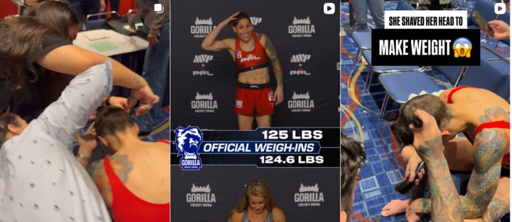 S-a tuns cu un minut înainte de a se cântări, ca să nu fie anulată lupta, dar a pierdut titlul mondial la MMA