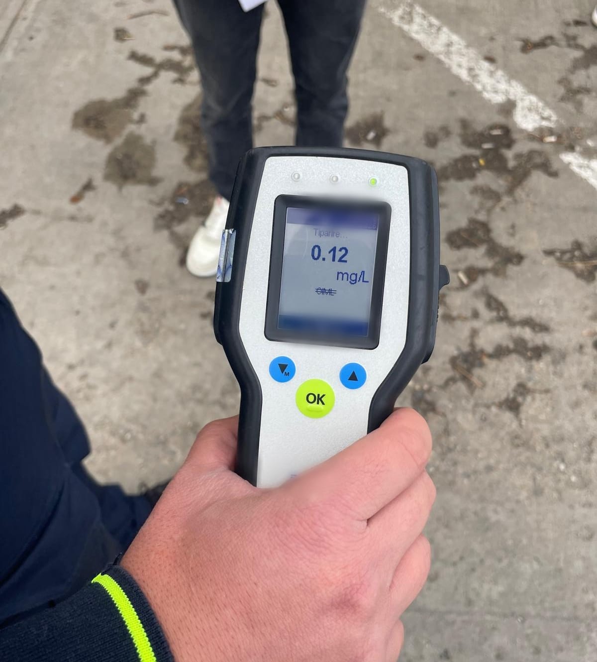 Un bărbat a venit băut la proba traseului auto. Avea 39 de ani și venise pentru redobândire