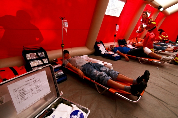 Un cutremur imaginar de 7,5 grade a mobilizat forţele de intervenţie din Capitală 