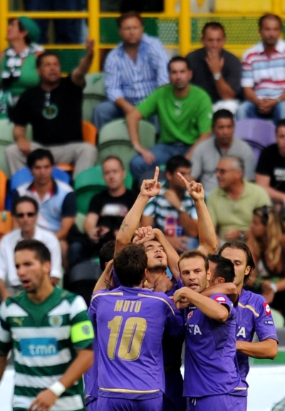Fiorentina, cu Mutu titular, a remizat cu Sporting, scor 2-2