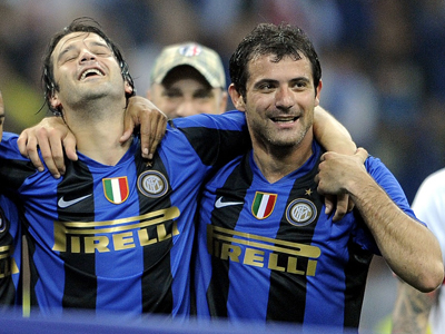 Cristian Chivu şi Dejan Stankovici la Internazionale Milano