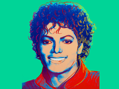 Portretul lui Michael Jackson realizat de Andy Warhol